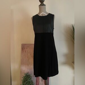 La-El Couture Sleeveless Mixed Media Dress